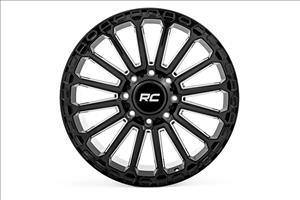 97 Series Wheel One-Piece Gloss Black 20x10 8x170 -19mm Rough Country