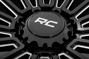 97 Series Wheel One-Piece Gloss Black 20x10 8x170 -19mm Rough Country