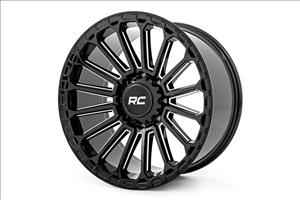 97 Series Wheel One-Piece Gloss Black 20x10 6x135 -19mm Rough Country