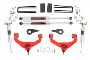 3.5 Inch Lift Kit M1 w/ Overloads Red Silverado/Sierra 2500HD/3500HD (11-19) Rough Country