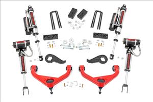 3 Inch Lift Kit Vertex w/ Overloads Red Silverado/Sierra 2500HD/3500HD (20-26) Rough Country