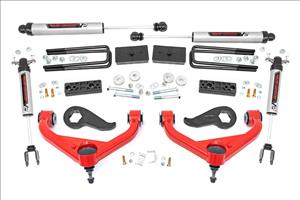 3 Inch Lift Kit UCAs V2 w/ Overloads Red Silverado/Sierra 2500HD/3500HD (20-26) Rough Country