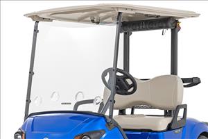 Vented Full Windshield Scratch Resistant Yamaha Drive2 Golf Cart (2022) Rough Country