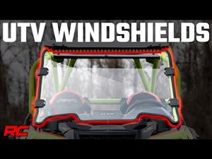 Honda Full Windshield Vented 16-21 Honda Pioneer 1000 4WD Rough Country