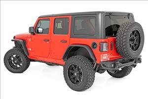 High Clearance LED Flat Fender Flare Kit UV Treated Jeep Wrangler JL (18-23) Rough Country