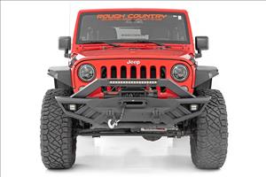 High Clearance LED Flat Fender Flare Kit UV Treated Jeep Wrangler JK (07-18) Rough Country