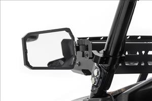 UTV Aluminum Side View Mirrors Horizontal Rough Country