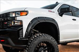 Fender Flares Defender GXG Tungsten Chevy Silverado 1500 2WD/4WD (19-26) Rough Country