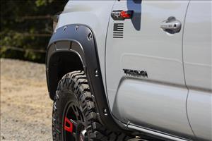 Fender Flares Defender 202 Black Onyx Toyota Tacoma 2WD/4WD (2016-2023) Rough Country