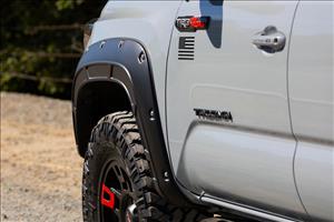 Fender Flares Defender 040 Super White Toyota Tacoma 2WD/4WD (16-23) Rough Country