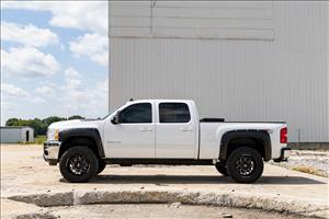Pocket Fender Flares 6 Foot 7 Inch & 8 Foot Bed 46 Stealth Gray Chevy Silverado 1500/2500HD/3500HD (07-14) Rough Country