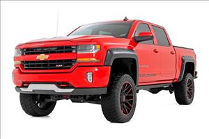 Pocket Fender Flares 5 Foot 9 Inch Bed GJI Shadow Gray Chevy Silverado 1500 (14-18 & Classic) Rough Country