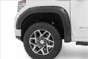 Traditional Pocket Fender Flares Gloss Black GMC Sierra 1500 2WD/4WD (19-23) Rough Country