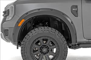 Pocket Fender Flares G1 Absolute Black Ford Ranger 2WD/4WD (2024-2026) Rough Country