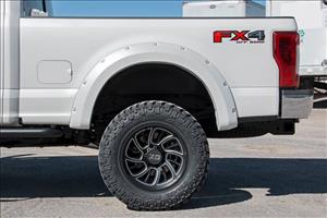 Pocket Fender Flares Agate Black Ford Super Duty 2WD/4WD (17-22) Rough Country