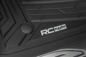 Flex-Fit Floor Mats FR & RR FR Bucket Crew Silverado/Sierra 1500/2500HD/3500HD (19-26) Rough Country