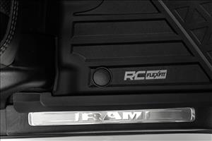 Flex-Fit Floor Mats Front Crew Ram 1500 (19-24)/1500 TRX (21-24) Rough Country