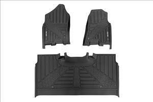 Flex-Fit Floor Mats FR & RR Crew Ram 1500 (19-24)/1500 TRX (21-24) Rough Country