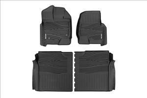 Flex-Fit Floor Mats FR & RR Ford F-150 (15-26)/F-150 Lightning (22-26)/Raptor (17-25) Rough Country