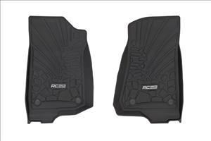 Flex Fit Floor Mats FR 4 Door Jeep Wrangler Unlimited 4WD (2018-2026) Rough Country