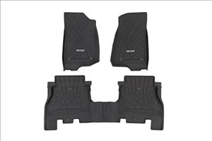 Flex Fit Floor Mats FR & RR 4 Door Jeep Wrangler Unlimited 4WD (18-26) Rough Country