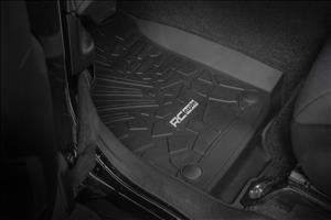 Flex Fit Floor Mats FR & RR 4 Door Jeep Wrangler Unlimited 4WD (18-26) Rough Country