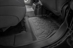 Flex Fit Floor Mats FR & RR 4 Door Jeep Wrangler Unlimited 4WD (18-26) Rough Country