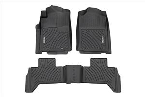 Flex-Fit Floor Mats Front and Rear Toyota Tacoma 2WD/4WD (2012-2015) Rough Country