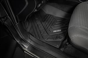 Flex-Fit Floor Mats Front and Rear Toyota Tacoma 2WD/4WD (2016-2023) Rough Country
