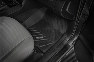 Flex-Fit Floor Mats Front and Rear Toyota Tacoma 2WD/4WD (2016-2023) Rough Country
