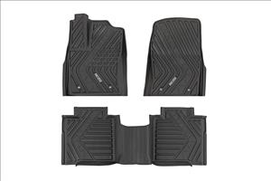 Flex-Fit Floor Mats FR & RR CrewMax Toyota Tundra 2WD/4WD (2022-2026) Rough Country
