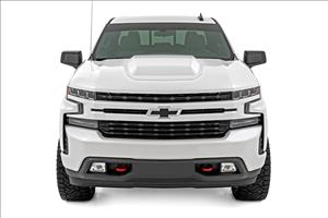 Hood Scoop GAZ Summit White Chevy Silverado 1500 2WD/4WD (2019-2026) Rough Country