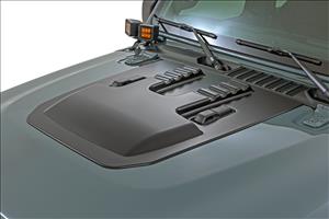 Hood Scoop PSE Silver Zynith Jeep Gladiator JT/Wrangler JL 4WD (18-26) Rough Country