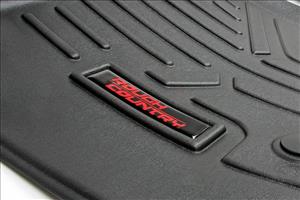 Heavy Duty Floor Mats Front/Rear W/Center 14-19 Silverado/Sierra 1500/2500 HD/3500 HD Double Cab Rough Country