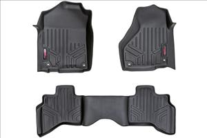 Heavy Duty Floor Mats Front/Rear-12-18 Dodge RAM 1500 Quad Cab Full Console Rough Country