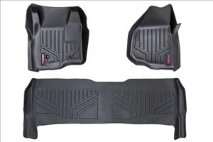 Heavy Duty Floor Mats Front/Rear-11-16 Ford Super Duty Crew Cab Depressed Pedal Rough Country