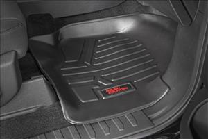 Floor Mats Front Row Buckets w/Factory Under Seat Storage Ford F-150 2WD/4WD (15-23) Rough Country