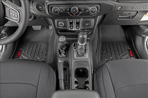 Heavy Duty Floor Mats Front & Rear w/o Under Seat Lockable Storage-20 Gladiator JT Rough Country