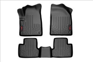 Floor Mats Front and Rear 14-22 Jeep Cherokee KL Rough Country