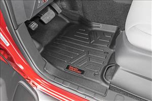 Floor Mats Front Rear and Rear Row Crew Cab Nissan Frontier 2WD/4WD (22-23) Rough Country