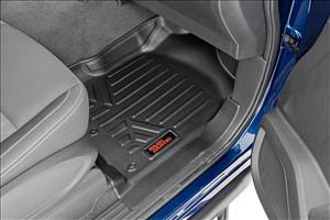 Floor Mats FR & RR Crew Cab Nissan Titan (17-24)/Titan XD (16-24) Rough Country