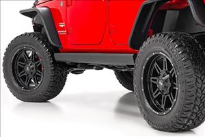 Power Running Boards Dual Electric Motor 4 Door Jeep Wrangler Unlimited (07-18) Rough Country