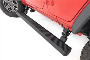 Power Running Boards Dual Electric Motor 4 Door Jeep Wrangler JL (2018-2026) Rough Country