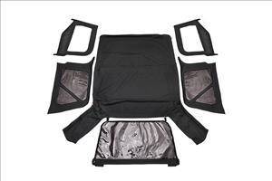 Soft Top Replacement Black Half Doors Jeep Wrangler TJ 4WD (97-06) Rough Country