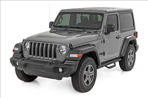 Nerf Steps Full Length 2 Door Jeep Wrangler JL 4WD (2018-2026) Rough Country