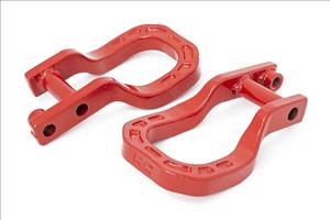 Forged Tow Hooks 19-20 Silverado 1500 Red Rough Country