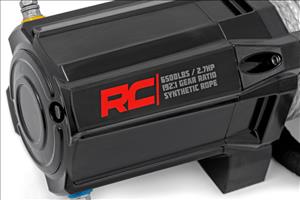 6500-LB Winch W/ Remote UTV Synthetic Rope Rough Country