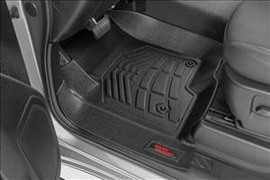 Floor Mats FR Bucket Crew Silverado/Sierra 1500/2500HD/3500HD (19-26) Rough Country