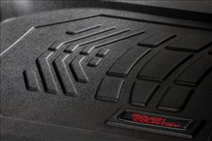 Floor Mats FR Bucket Crew Silverado/Sierra 1500/2500HD/3500HD (19-26) Rough Country