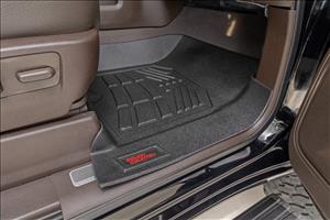 Floor Mats FR Bucket Crew Silverado/Sierra 1500/2500HD/3500HD (19-26) Rough Country